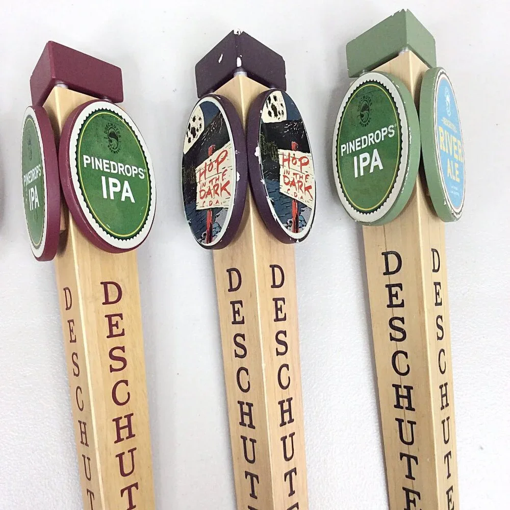 Lot of 5 Deschutes Brewing Beer‎ Tap Handles IRA Pinedrops IPA Hop in the Dark